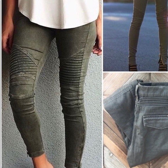 Joe's Jeans Pants - JOE’s Skinny Olive Moto Jeans